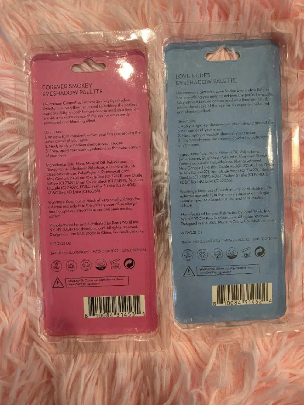 2 PK. UNCOMMON COSMETICS EYESHADOW PALETTE GLITTER CONTOUR GLAM.